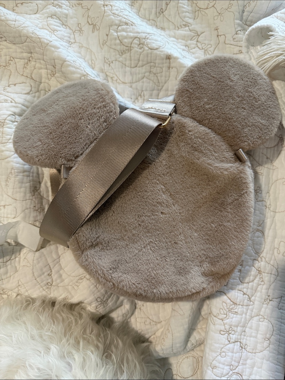 NWT Disney Happily Ever After Plush Mickey Mouse Ear Crossbody Bag